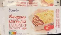Mängden socker i Lasagne à la bolognaise