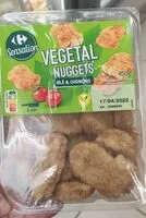 Mängden socker i Végétal nuggets - Blé et oignons