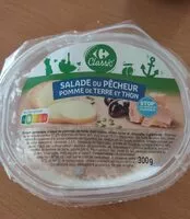 Mängden socker i Salade du pêcheur pomme de terre et thon