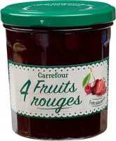Mängden socker i Confiture 4 fruits rouges
