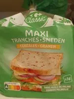 Mängden socker i Maxi tranches, céréales Granen