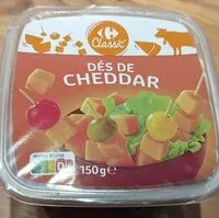 Mängden socker i Dés de cheddar