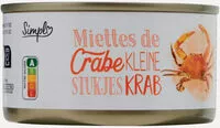 Mängden socker i Miettes de crabe