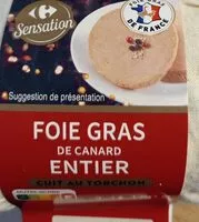 Mängden socker i Foie gras de canard
