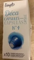 Mängden socker i Déca capsules
