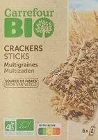 Mängden socker i Crackers sticks multigraines
