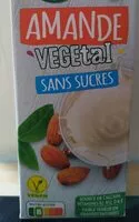 Mängden socker i Amande végétal sans sucre