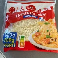 Mängden socker i Emmental râpé