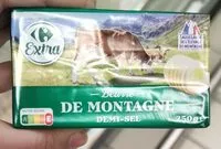 Mängden socker i Beurre de montagne