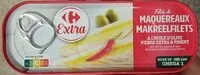 Mängden socker i Filets de maquereaux à l'huile d'olive vierge extra et piment