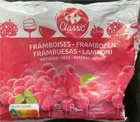 Mängden socker i Framboises entières surgelées