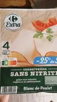 Mängden socker i Blanc de Poulet -25% de sel Sans nitrites