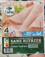 Mängden socker i Jambon superieur