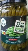 Mängden socker i Haricots verts extra fins
