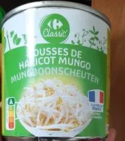 Mängden socker i Pousses de haricot mungo