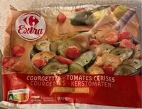 Mängden socker i Courgettes -tomates