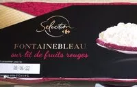 Mängden socker i Fontainebleau lit fruits rouges