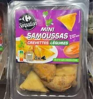 Mängden socker i Mini samoussas crevettes légumes