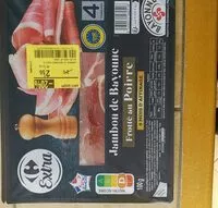 Mängden socker i Jambon de Bayonne frotté au poivre