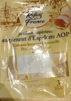 Mängden socker i Jambon supérieur au piment d'Espelette AOP