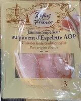 Mängden socker i Jambon supérieur au piment d’Espelette AOP