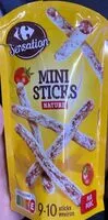 Mängden socker i Mini sticks nature / Saucisson sec pur porc