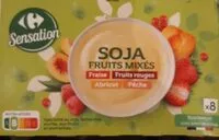 Mängden socker i Yaourt soja fruits mixés