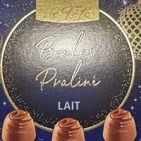 Mängden socker i Boules praliné lait