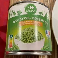 Mängden socker i Petits pois - doperwten