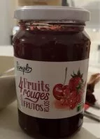 Mängden socker i Confiture aux fruits rouges
