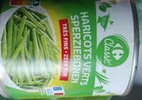 Mängden socker i Haricots verts