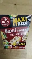 Mängden socker i Radiatori Maxi Box Bœuf au Poivre