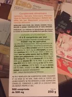 Mängden socker i Spiruline Bio Phyco+ - 500 Comprimés - LT Labo