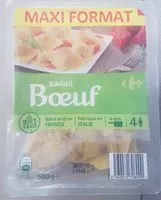 Mängden socker i Ravioli boeuf