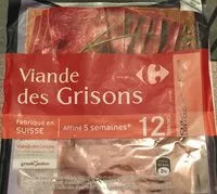 Mängden socker i Viande des grisons