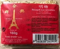 Mängden socker i Nougat aux sésames