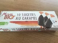 Mängden socker i Sucettes au caramel