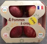 Mängden socker i 4 pommes à croquer