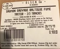 Mängden socker i Saumon sauvage baltique fumé