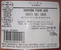 Mängden socker i Saumon fumé Bio