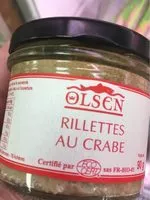 Mängden socker i Rillettes au crabe