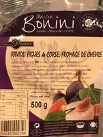 Mängden socker i Raviolis figues de corse, fromage de chevre