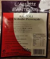 Mängden socker i Raviolis à la daube provençale