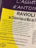 Mängden socker i Ravioli chevre miel