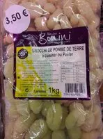 Mängden socker i Gnocchi de pomme de terre