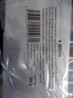 Mängden socker i 4 blinis