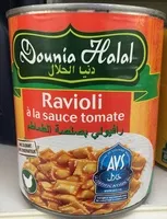 Mängden socker i Ravioli à la sauce tomate