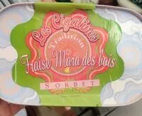 Mängden socker i Sorbet Fraise Mara des bois