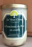 Mängden socker i 6 saucisses de porc en confit