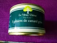 Mängden socker i 5 gésiers de canard gras